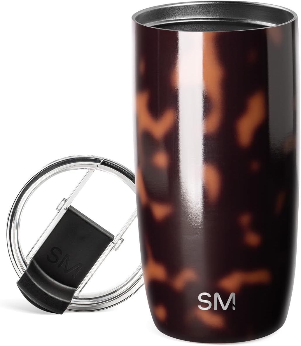 Simple Modern Insulated Tumbler with Lid – Stylish Everyday Cup 🤎