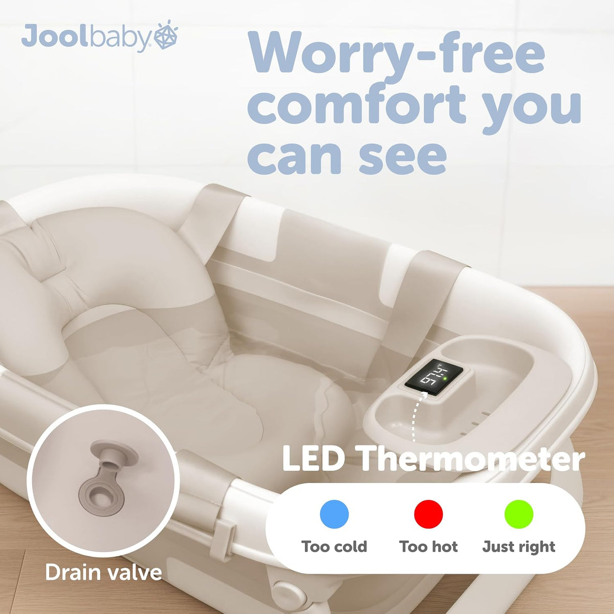 Jool Baby Foldable Baby Bathtub – Portable & Space-Saving 🛁👶