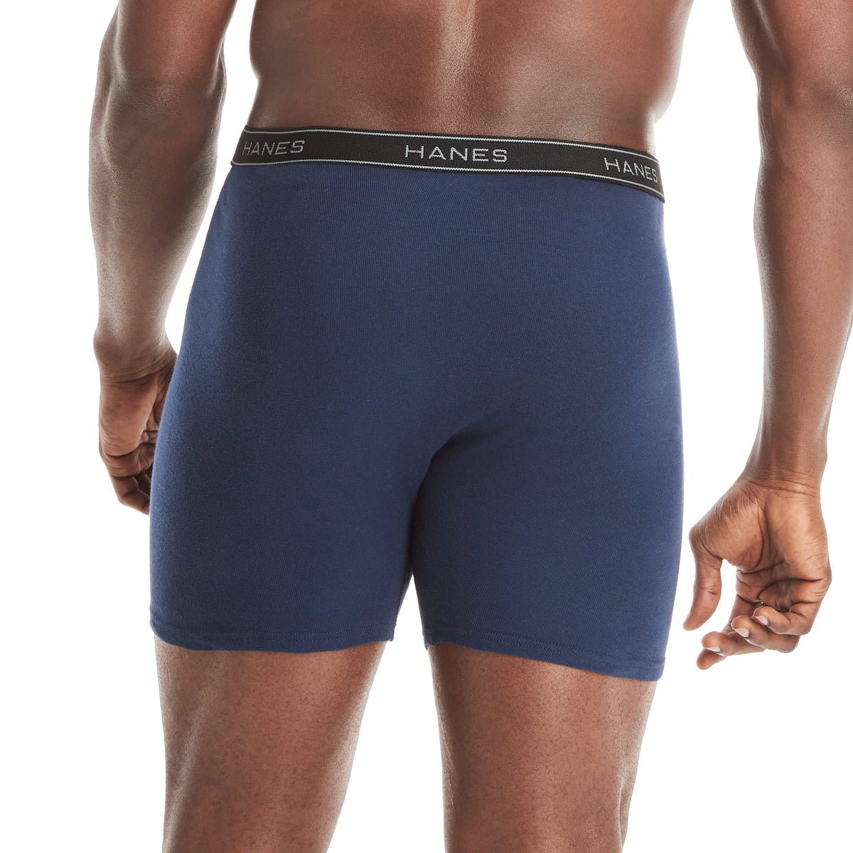 Hanes Men's Underwear Boxer Briefs Pack, Cool & Breathable Cotton Moisture-wicking Underwear for Men, No Ride Up